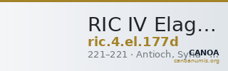 RIC IV Elagabalus 177d — CANOA