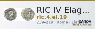 RIC IV Elagabalus 19 — CANOA