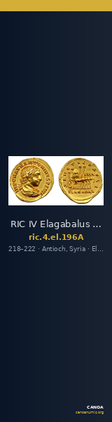 RIC IV Elagabalus 196A — CANOA