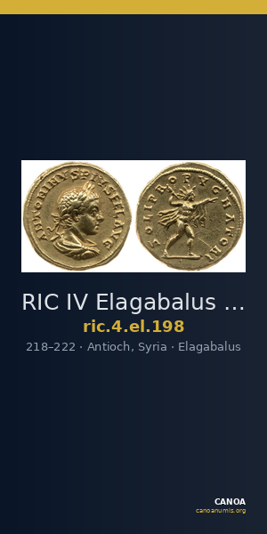 RIC IV Elagabalus 198 — CANOA