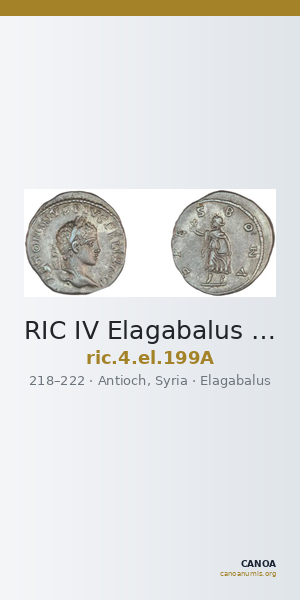 RIC IV Elagabalus 199A — CANOA