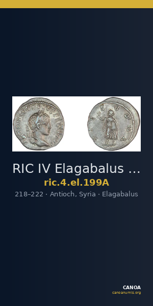 RIC IV Elagabalus 199A — CANOA