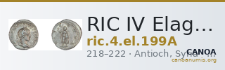 RIC IV Elagabalus 199A — CANOA