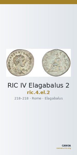 RIC IV Elagabalus 2 — CANOA