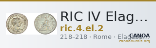 RIC IV Elagabalus 2 — CANOA