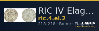 RIC IV Elagabalus 2 — CANOA