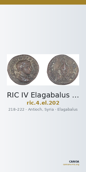 RIC IV Elagabalus 202 — CANOA