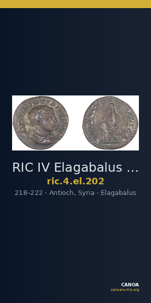 RIC IV Elagabalus 202 — CANOA