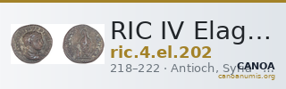 RIC IV Elagabalus 202 — CANOA