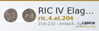 RIC IV Elagabalus 204 — CANOA