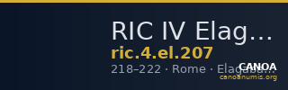 RIC IV Elagabalus 207 — CANOA