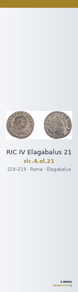 RIC IV Elagabalus 21 — CANOA