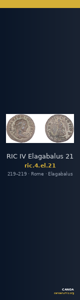 RIC IV Elagabalus 21 — CANOA