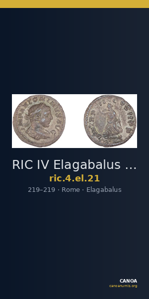 RIC IV Elagabalus 21 — CANOA