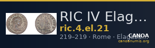 RIC IV Elagabalus 21 — CANOA