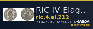 RIC IV Elagabalus 212 — CANOA