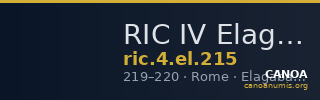 RIC IV Elagabalus 215 — CANOA
