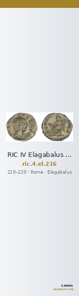 RIC IV Elagabalus 216 — CANOA