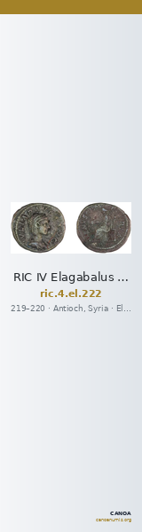 RIC IV Elagabalus 222 — CANOA