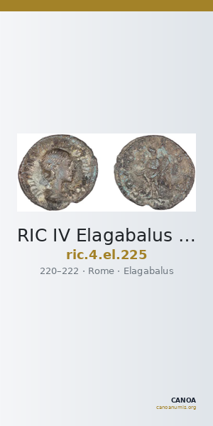 RIC IV Elagabalus 225 — CANOA