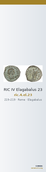 RIC IV Elagabalus 23 — CANOA