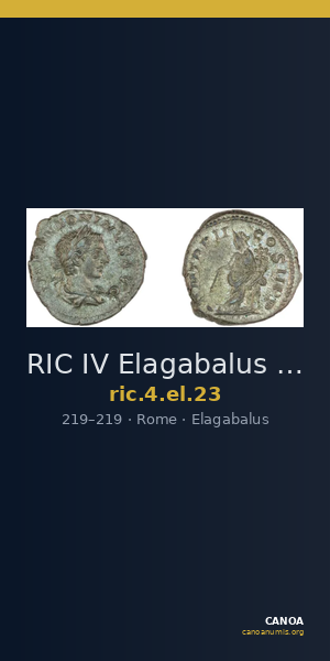 RIC IV Elagabalus 23 — CANOA