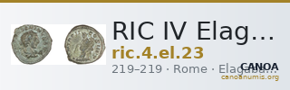 RIC IV Elagabalus 23 — CANOA