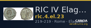 RIC IV Elagabalus 23 — CANOA