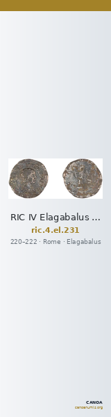 RIC IV Elagabalus 231 — CANOA