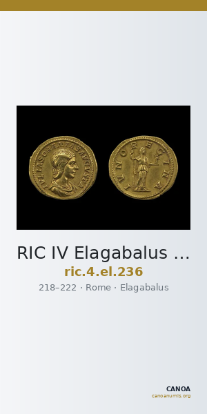 RIC IV Elagabalus 236 — CANOA