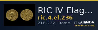 RIC IV Elagabalus 236 — CANOA