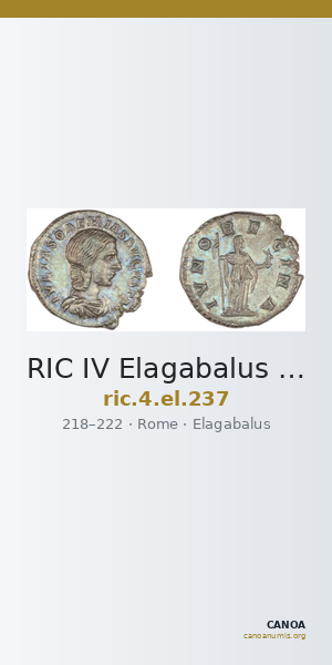 RIC IV Elagabalus 237 — CANOA