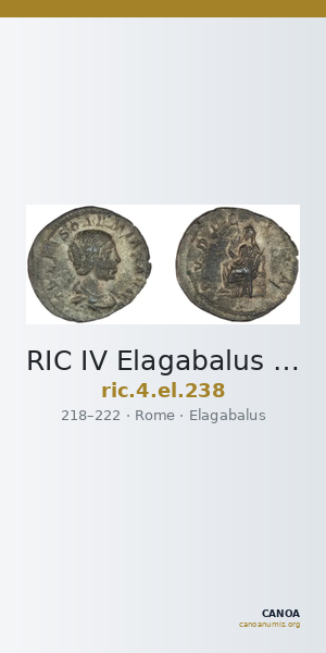 RIC IV Elagabalus 238 — CANOA