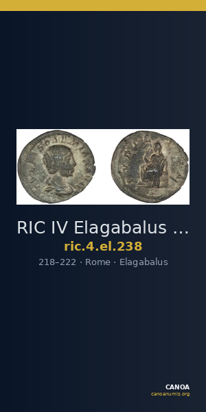 RIC IV Elagabalus 238 — CANOA