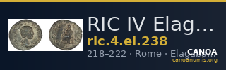 RIC IV Elagabalus 238 — CANOA
