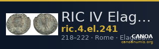 RIC IV Elagabalus 241 — CANOA