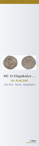 RIC IV Elagabalus 242 — CANOA