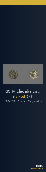 RIC IV Elagabalus 243 — CANOA