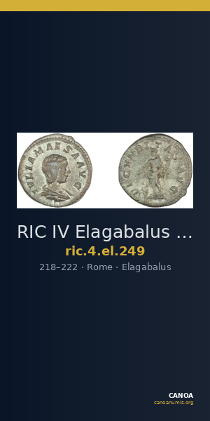 RIC IV Elagabalus 249 — CANOA