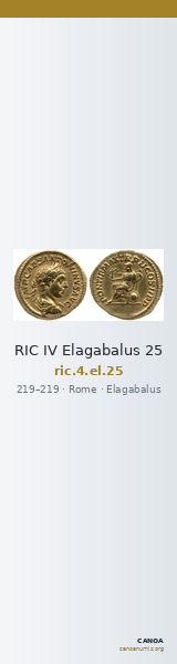 RIC IV Elagabalus 25 — CANOA