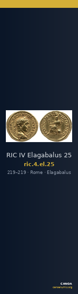 RIC IV Elagabalus 25 — CANOA