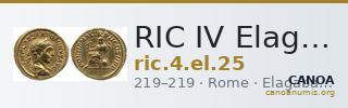 RIC IV Elagabalus 25 — CANOA