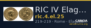 RIC IV Elagabalus 25 — CANOA