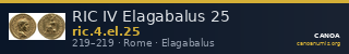 RIC IV Elagabalus 25 — CANOA