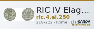 RIC IV Elagabalus 250 — CANOA