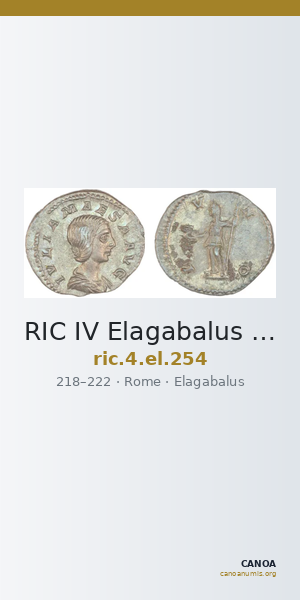 RIC IV Elagabalus 254 — CANOA