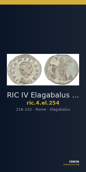 RIC IV Elagabalus 254 — CANOA