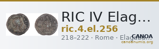 RIC IV Elagabalus 256 — CANOA
