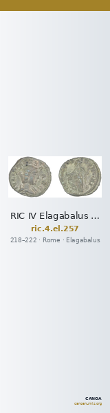 RIC IV Elagabalus 257 — CANOA