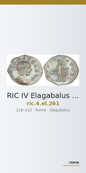RIC IV Elagabalus 261 — CANOA